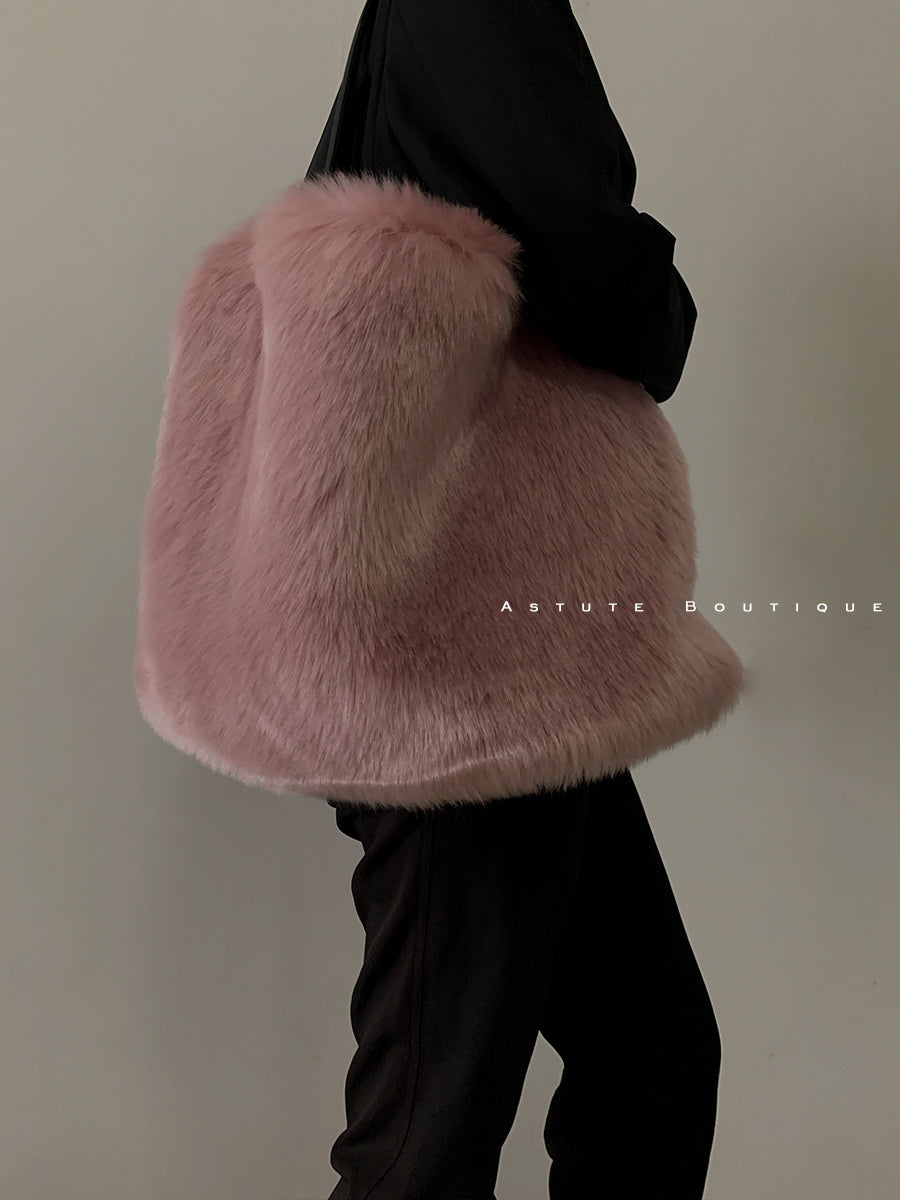 Women's Bags, Handbags, Women's Shoulder Bags, Faux Fur Bags, Plush Bags