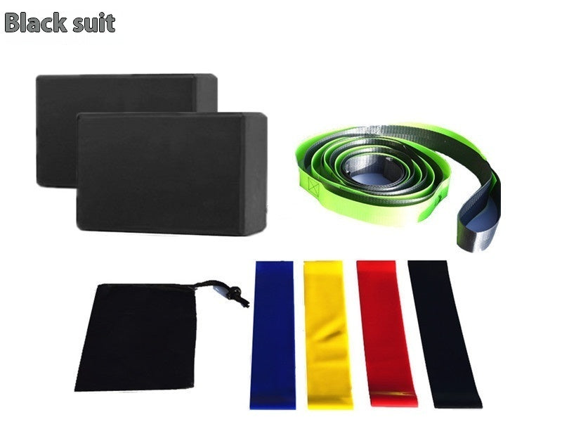 Yoga Block Eight-piece Set with Stretch Belts and Bag