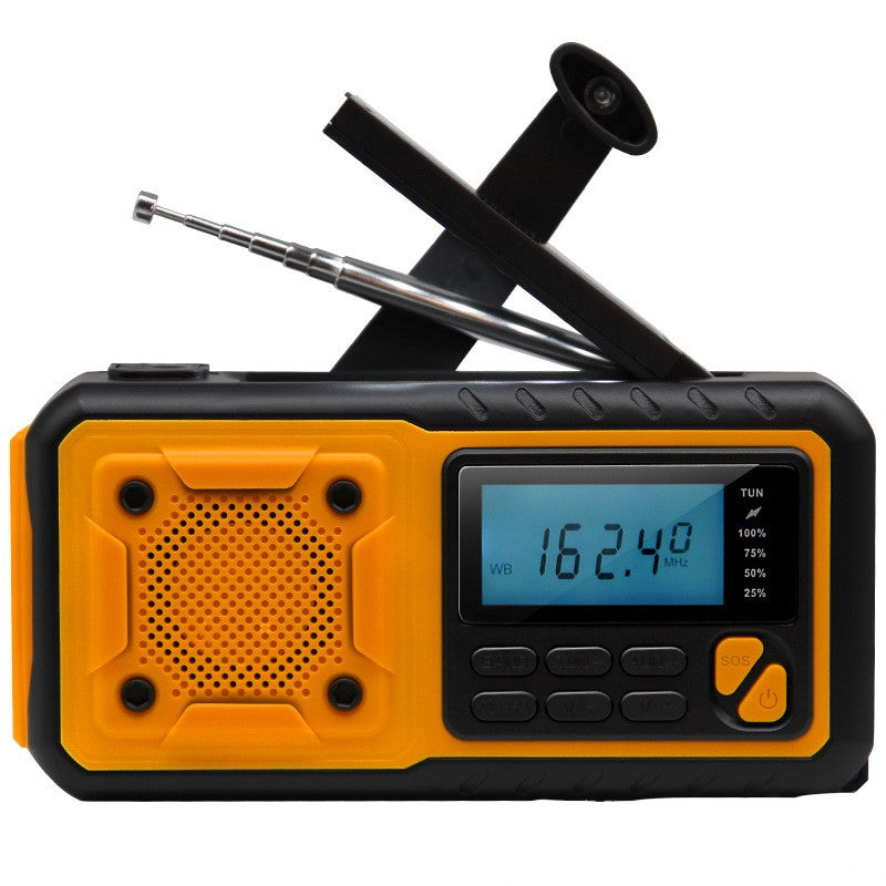 Emergency Radio, Multifunction, Solar, Hand Crank