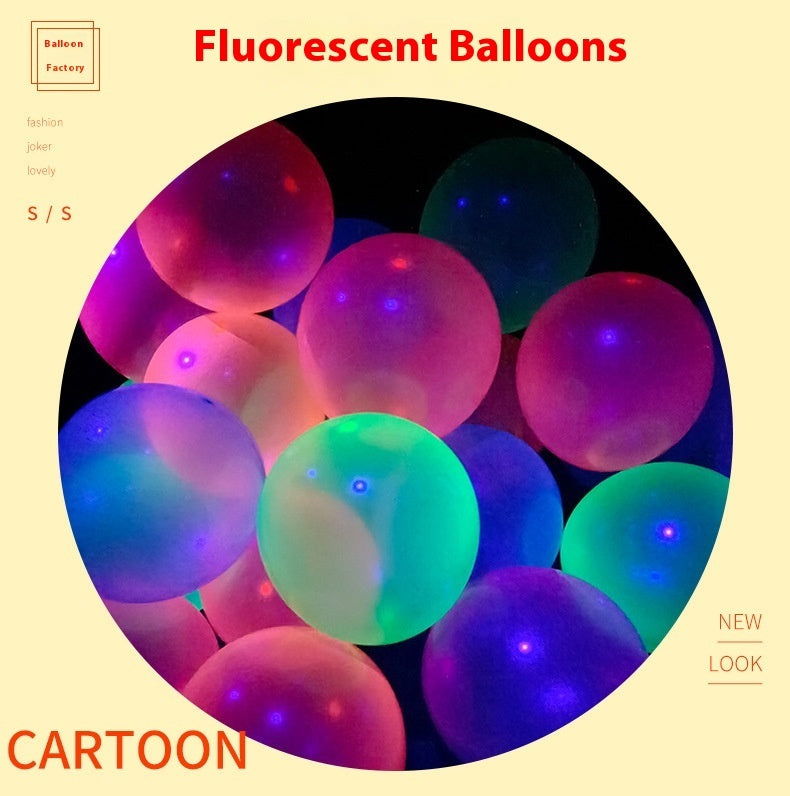 10-inch Fluorescent Balloon Neon Color