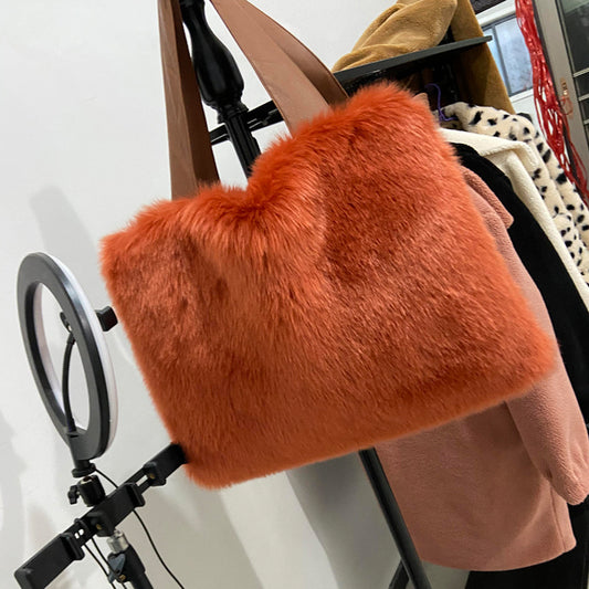 Women's Bags, Handbags, Women's Shoulder Bags, Faux Fur Bags, Plush Bags