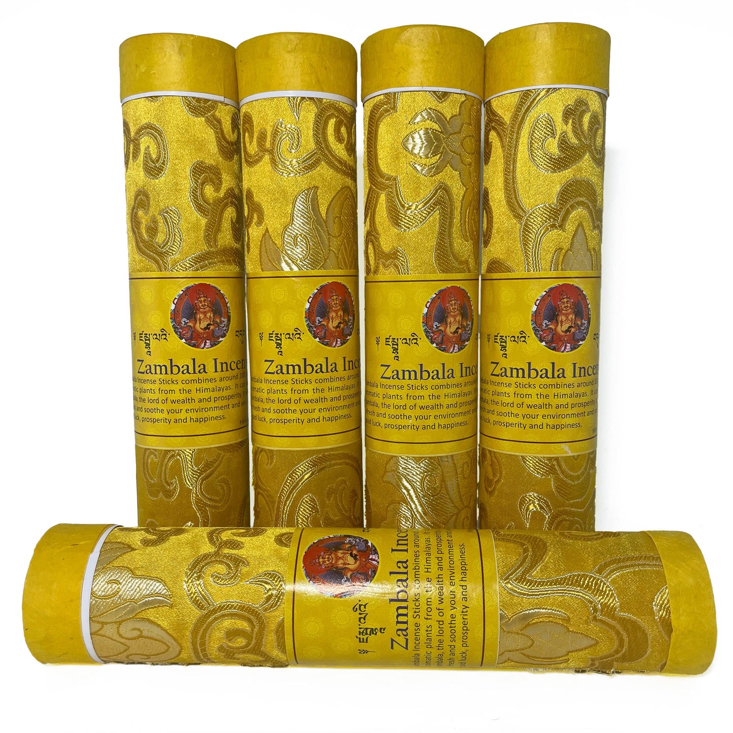 Tibetan Natural Zambala Incense Set Of 4 Hand